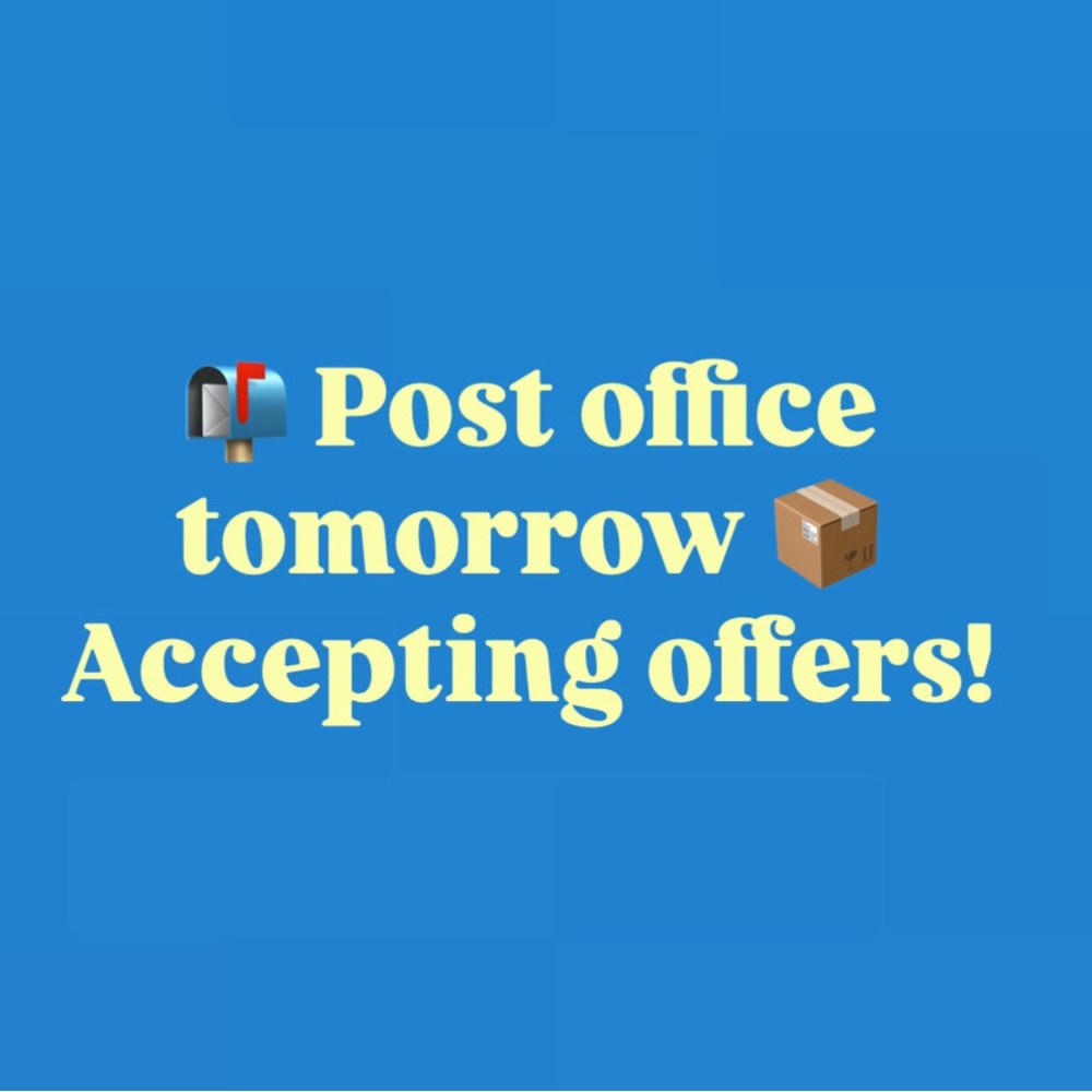 Post office tomorrow!